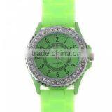 Geneva Quartz Silicone Crystal Watch thumbnail-1