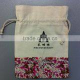 Wholesale Plain Standard Size Promotional Organic Muslin Cotton Drawstring Bag