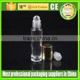 Transparent Glass Roll on Bottles 10ml With Metal Screw Cap thumbnail-4