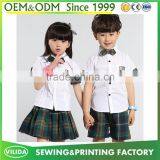 England Style Kindergarten Uniform Fashion Primary School Sport Uniform Shirt With Skirt or Shorts thumbnail-1