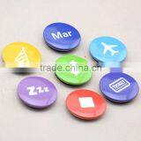 Different Logo Design Set Mini Round Button Badge Tin Magnet for Fridge