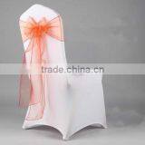 20*275cm In Stock Wedding Organza Hanging Bow Chair Cover Sashes Sash Party Banquet Decoration Bow Colours