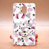 Colorful Perfume Series UV Printing Phone Case With Matel Ring TPU+PC Phone Case For Samsung Note4