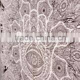 Hamsa Hand Tapestry Hand of Fatma Islamic Wall Art Wholesale Printed Indian Tapestries Hippie Throw thumbnail-4