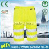 EN20471 Safety Short Pants Safety Reflective Trousers Working Pants Mens Polyester Pant Trousers thumbnail-1