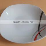 Ceramic Dinnerware With Simple Design for Hotel Porcelain Dinnerware Item Square Porcelain Crockery Dinner Sets thumbnail-4