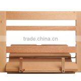 Hot Selling FSC&BSCI Christmas Crafts Folding Adjustable Wood Cookbook Display Holder for Kids Gift thumbnail-3