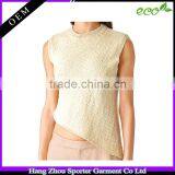 16FZLS11 Linen Clothing for Women Knitted Fashion Linen Sweater Poncho