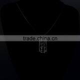 Fashion Jewelry Blade Design Pendant Necklace 316L Stainless Steel for Men Women thumbnail-5