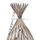 New!High Quality Sliver Golden Brush Iron Wire Candle Lantern thumbnail-5