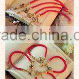 2015 Promotional Fashion Bracelet , Lovely Skull Fish Tower Pendent Bracelet Charm Bracelet Wholesale thumbnail-2