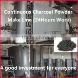 wood sawdust rice husk continuous carbonization machine