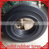 Top Quality 4 Wheel Electric Moving Cargo Cars Solid Tyre 18x8x12-1/8 12x4-1/2x8 for Toyota Forklift 7FBCU15 thumbnail-2