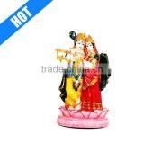 Customized Handmade Painted Decor Radha Krishna Resin Statue thumbnail-1