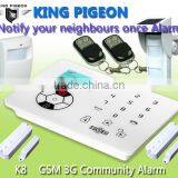 Gsm Wireless Home Burglar Security Alarm System Digital Home Security Alarm System K9 thumbnail-2
