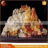 Precious Natural Shanshui Dark Color Jade thumbnail-1