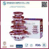 Hot Sale 5 Pcs Glass Bowl Set With Lids thumbnail-3