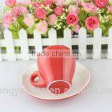 Chaozhou Wholesale Ceramic New Cup Manufacturer, Porcelain Coffee Tea Cup Saucer Set thumbnail-4