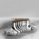 Modern Shopping Mall Fiberglass Outdoor Leisure Chair thumbnail-5