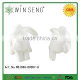 Cute Craft Decorative Easter Ceramic White Rabbits Deocrations for Easter thumbnail-4