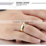 Custom Made Ladies Stainless Steel Rings Gold Plated thumbnail-6