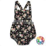 Infant Baby Summer New Backless Playsuit Floral Vintage Girl Rompers Jumpsuit thumbnail-2