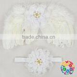 Wholesale 4 Colors Feather Butterfly Wing And Headband Set Party Angel Wings thumbnail-6