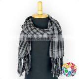 Wholesale Ladies Muslim Products Bright Yellow Tassels Hijab Scarf Fashion Lady Fringe Scarf thumbnail-3