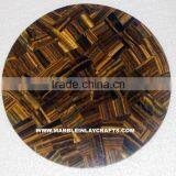 Tiger Eye Stone Table Top , Natural Tiger Eye Table Top thumbnail-1
