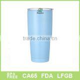 30oz Stainless Steel Vacuum Insulate Tumbler With Lid Blue Color Coating thumbnail-3