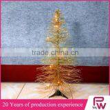 Glitter Gold Unique Artificial Christmas Trees With Ornaments thumbnail-1