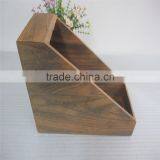 Office Desk Organizer Stationery Set Wood Pen Container File Holder Box thumbnail-1