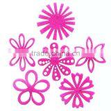 Progiftspace 2017 New Laser Cut Polyester Fabric Felt Cheap Artifical Flower Decoration Wholesale for Wedding Scrapbooking DIY thumbnail-1