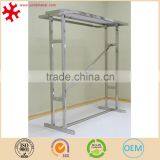 Durable Free Standing Stainless Steel Clothes Display Stand for Garment thumbnail-2
