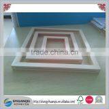 Cusom Lot of 3 Top Open Mitred Corner 20mm Natural Pine Wooden Photo Frame thumbnail-2