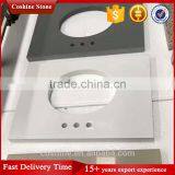 Coffee Brown, White, Grey Color Quartz Stone Vanity Top thumbnail-3