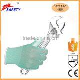 Cheap Grey Lightweight Palm Coated Safety PU Glove With 13Gauge Machine Knit Nylon Polyester Shell thumbnail-3