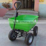 TC2135 Four Wheel Poly Garden Dump Cart thumbnail-3