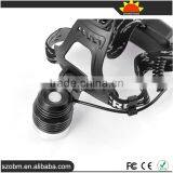 XML T6 Led Headlamp With 18650 Battery,charger and Car Charger thumbnail-6