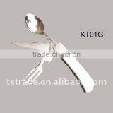 2014 Multi Pocket Outdoor Tableware With Kinfe and Fork(KT01G)PICNIC TIME
