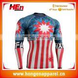 Hongen Apparel Man Wear Rash Guard Mma Mens Fitness Pants OEM Mma Rashguard,custom Sublimated Printed Mens MMA Uniforms thumbnail-1