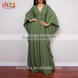 Islamic Items for Sale Butterfly Green Maxi Dress Alle Baba Abaya Muslim thumbnail-3