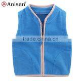 Kids Garments Plain Boutique Pocket Custom Windproof Polar Fleece Children's Vests thumbnail-1