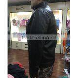 Mens Black PU Jacket Stock thumbnail-2