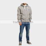 100% Cotton Men's Grey Hoodies thumbnail-3