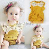 S60673B 2017 Summer Infant Baby Girl Lace Rompers Sleeveless Hot-Tempered Jumpsuit thumbnail-2