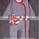 Organic Cotton Long Sleeves Baby Clothes Romper Baby Jumper Wholesale Spring Autumn Infant Boy Striped Long Sleeve thumbnail-4