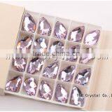 Violet Teardrop Flat Back Rhinestones Sew on Stones thumbnail-1
