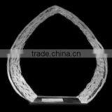 Wholesale Good k9 Crystal Peach Shape Iceberg Awards, Crystal Iceberg Trophy for Souvenir Gift JKC-0130