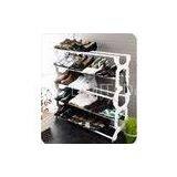 5 Tier Stackable Shoe Storage Shelves With Pink Black Blue JP-SR4025 thumbnail-1